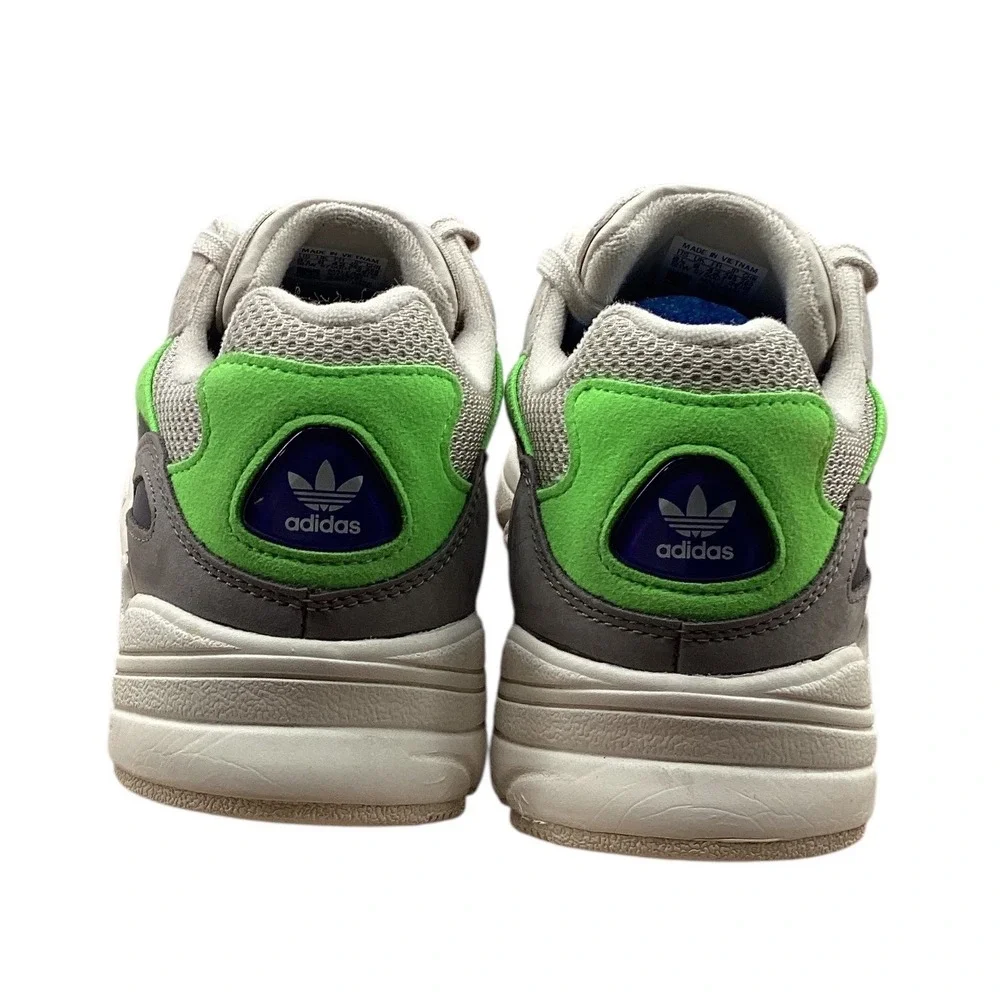 Adidas Yung-96 Mens Grey Crystal White Shock‎ Lime Sneakers F97177